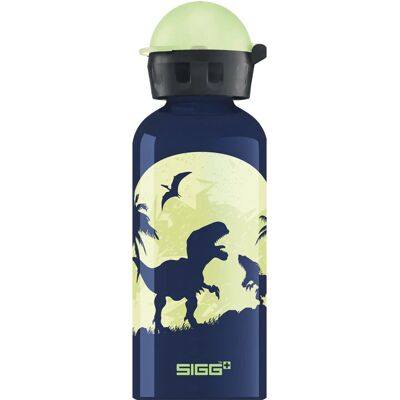 SIGG Glow Moon Dinos Vannflaske - 0,4L - Blå, Gul SIGG Glow Moon Dinos Vannflaske - 0,4L - Blå, Gul