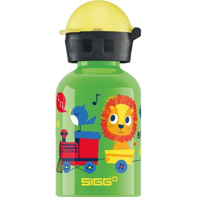 SIGG Kids Water Bottle Jungle Train - Leakproof - 300ml - Green - Aluminum SIGG Kids Water Bottle Jungle Train - Leakproof - 300ml - Green - Aluminum