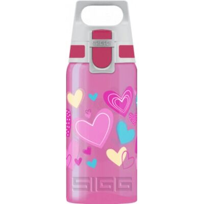 Sigg Viva One Barne Vannflaske - 500ml - Hjerter Sigg Viva One Barne Vannflaske - 500ml - Hjerter