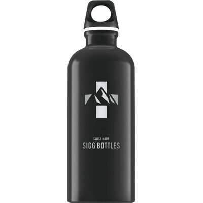 SIGG Mountain Black Aluminium Water Bottle - 600ml SIGG Mountain Black Aluminium Water Bottle - 600ml
