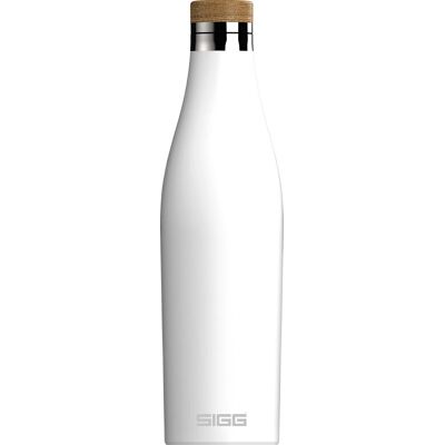 Bouteille d'eau SIGG Meridian blanche 0,5L en acier inoxydable Bouteille d'eau SIGG Meridian blanche 0,5L en acier inoxydable