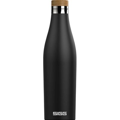 Bouteille d'eau noire en acier inoxydable Sigg Meridian - 0,5L Bouteille d'eau noire en acier inoxydable Sigg Meridian - 0,5L
