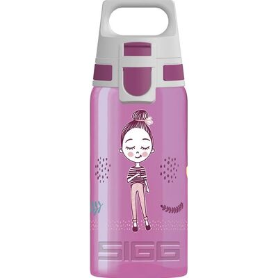 SIGG VIVA ONE Mädels Trinkflasche - Auslaufsicher, 500 ml, Pink & Weiß SIGG VIVA ONE Mädels Trinkflasche - Auslaufsicher, 500 ml, Pink & Weiß