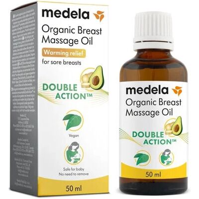 Medela Organic Breast Massage Oil - Relief for Sore Breasts Medela Organic Breast Massage Oil - Relief for Sore Breasts