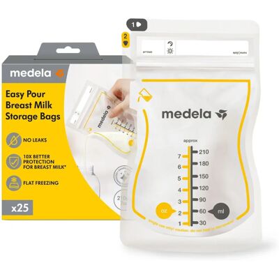 Medela Brustmilch-Aufbewahrungsbeutel - 25 Stück Medela Brustmilch-Aufbewahrungsbeutel - 25 Stück