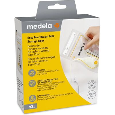 Saco de armazenamento Medela - 210 ml - Leite materno Saco de armazenamento Medela - 210 ml - Leite materno