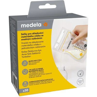 Medela Easy Pour Amming Melk Oppbevaringsposer - 50 stk Medela Easy Pour Amming Melk Oppbevaringsposer - 50 stk