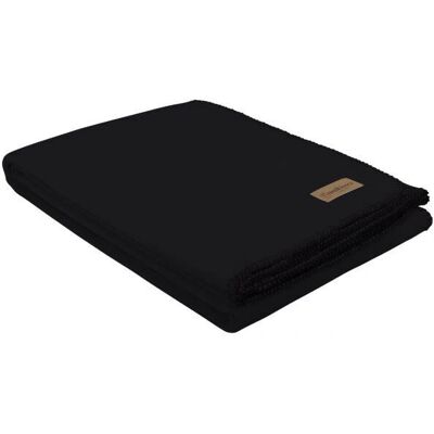 Eskitex AG - Edelvelours Plaid - Schwarz - Decke Eskitex AG - Edelvelours Plaid - Schwarz - Decke