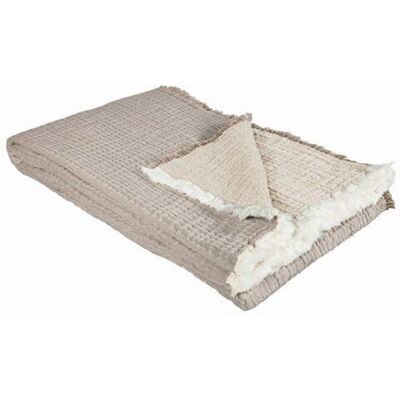 Eskimo - Nora - Cotton - Beige - Throw blanket Eskimo - Nora - Cotton - Beige - Throw blanket