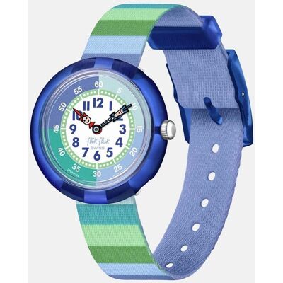 Reloj infantil Flik Flak ZFBNP226 Rayas verdes - Reloj de pulsera Reloj infantil Flik Flak ZFBNP226 Rayas verdes - Reloj de pulsera