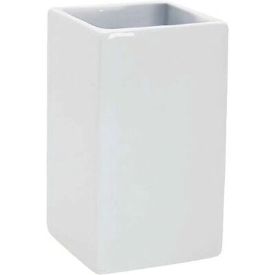 Spirella 7610583001528 Tandborstmugg - Quadro Vit - Tandborstmugg Spirella 7610583001528 Tandborstmugg - Quadro Vit - Tandborstmugg