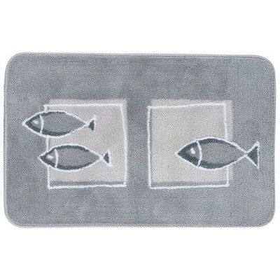 Spirella 7610583081971 Grauer Badteppich 55x65cm - Badteppich Spirella 7610583081971 Grauer Badteppich 55x65cm - Badteppich