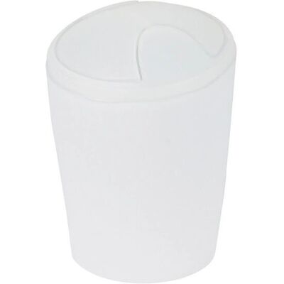 Poubelle Spirella 7610583095909 - 2L Ronde en Polypropylène Blanc Poubelle Spirella 7610583095909 - 2L Ronde en Polypropylène Blanc