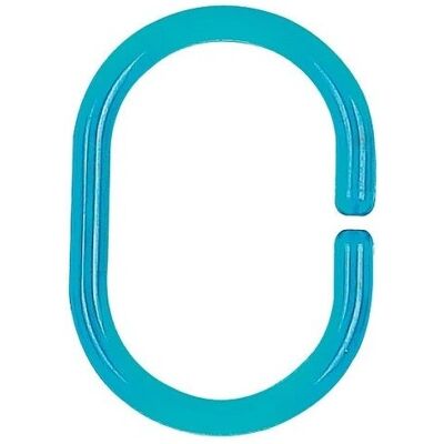 Anelli per tende doccia in plastica blu Spirella - Accessorio bagno Anelli per tende doccia in plastica blu Spirella - Accessorio bagno