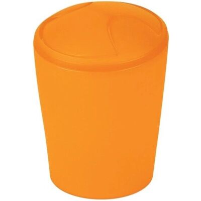 Spirella Oranger Mülleimer - 5L Modern Badezimmer Abfalleimer Spirella Oranger Mülleimer - 5L Modern Badezimmer Abfalleimer