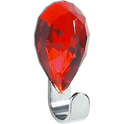 Spirella Jewel Chrom Handtuchhaken Rot - Handtuchhaken Spirella Jewel Chrom Handtuchhaken Rot - Handtuchhaken