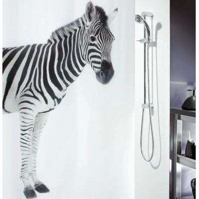 Spirella Zebra Duschvorhang - Wasserabweisend, 180x200cm, Polyester Spirella Zebra Duschvorhang - Wasserabweisend, 180x200cm, Polyester