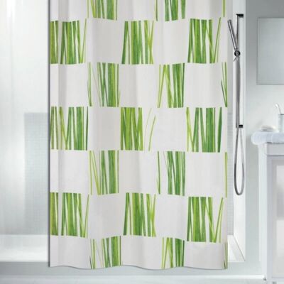 Spirella Modèle 7610583132451 - Rideau de douche écologique vert - Publicité Spirella Modèle 7610583132451 - Rideau de douche écologique vert - Publicité