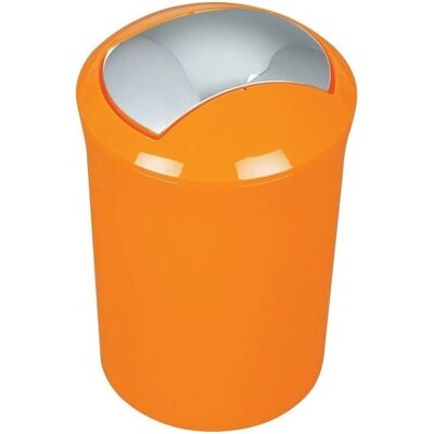 Spirella 7610583143822 Trash Can - Round, 5L, Orange - Bathroom Accessory Spirella 7610583143822 Trash Can - Round, 5L, Orange - Bathroom Accessory