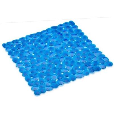 Spirella - Pebble 54x54 Bleu - Tapis de bain - Publicité Spirella - Pebble 54x54 Bleu - Tapis de bain - Publicité