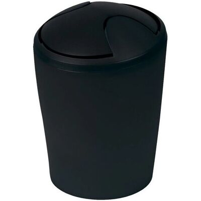 Spirella Mülleimer 7610583149541 - Modernes Design 2L rund PP schwarz Spirella Mülleimer 7610583149541 - Modernes Design 2L rund PP schwarz