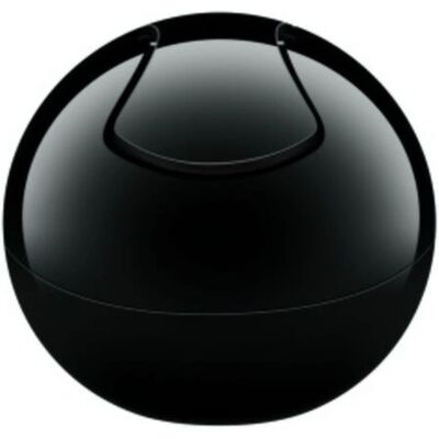 Spirella 7610583151391 Trash Can - 1L, Black, Round Spirella 7610583151391 Trash Can - 1L, Black, Round