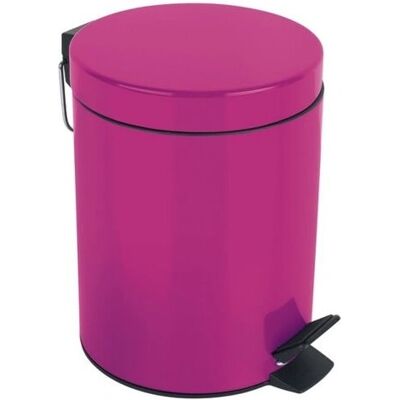 Spirella 7610583163820 Pink runder Stahl Mülleimer - Bad/Office 3L Spirella 7610583163820 Pink runder Stahl Mülleimer - Bad/Office 3L