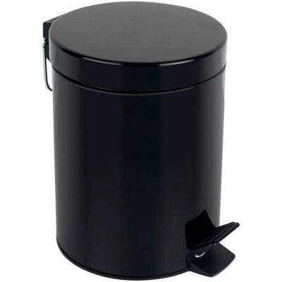 Spirella 7610583163943 Secchio nero con pedale 5L Spirella 7610583163943 Secchio nero con pedale 5L