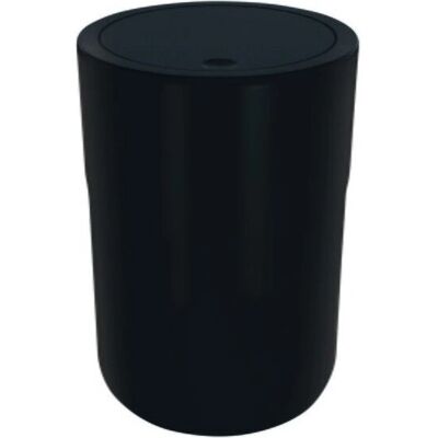 Bidone della spazzatura rotondo nero 5L Spirella - Cestino Bidone della spazzatura rotondo nero 5L Spirella - Cestino