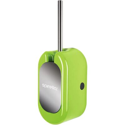 Set portaspazzola WC SPIRELLA CUBE - Verde - Da muro o a terra Set portaspazzola WC SPIRELLA CUBE - Verde - Da muro o a terra