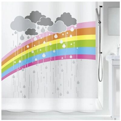 Rideau de douche Arc en Ciel Spirella - Type de douche - Publicité Rideau de douche Arc en Ciel Spirella - Type de douche - Publicité
