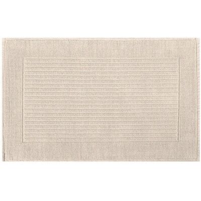 Spirella Beigefarbene Baumwoll-Badmatte - Badteppich Spirella Beigefarbene Baumwoll-Badmatte - Badteppich