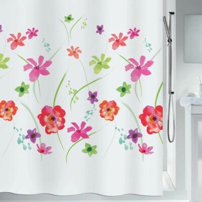 Rideau de douche en polyester multicolore Spirella - Rideau de douche - Publicité Rideau de douche en polyester multicolore Spirella - Rideau de douche - Publicité