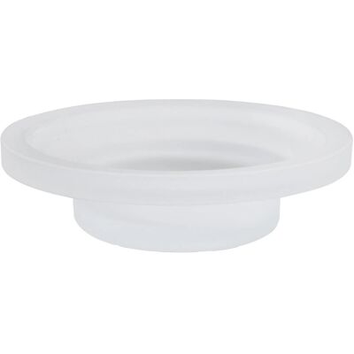 Spirella Milo Porte-savon - Blanc - Verre de Luxe - 11x4cm - Porte-Savon - Publicité Spirella Milo Porte-savon - Blanc - Verre de Luxe - 11x4cm - Porte-Savon - Publicité