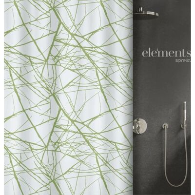 Spirella - 180x200 - Green Elements - Cortina de ducha Spirella - 180x200 - Green Elements - Cortina de ducha