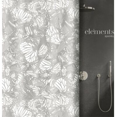 Spirella - Elements - 240x180 - Gris - Cortina de ducha Spirella - Elements - 240x180 - Gris - Cortina de ducha