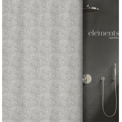 Spirella - Elements - Gris - 240x200cm - Shower Curtain Spirella - Elements - Gris - 240x200cm - Shower Curtain