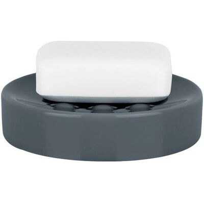 Porta sapone in ceramica grigia Spirella - Accessori bagno Porta sapone in ceramica grigia Spirella - Accessori bagno