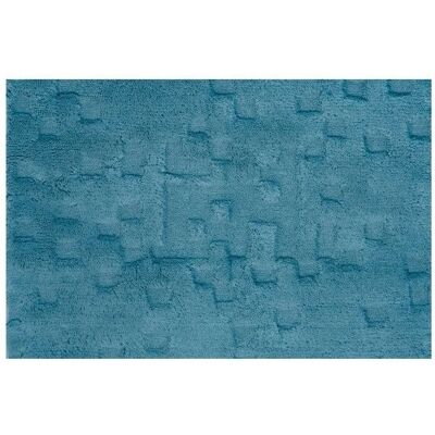 Spirella Blaue Baumwoll-Badmatte 60x90cm Spirella Blaue Baumwoll-Badmatte 60x90cm