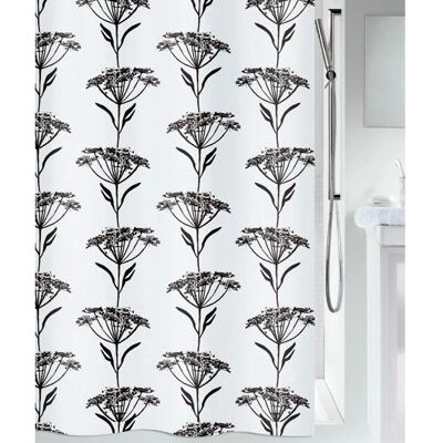 Spirella Naturesign Polyester Duschvorhang - Schwarz, Weiß - Duschvorhang Spirella Naturesign Polyester Duschvorhang - Schwarz, Weiß - Duschvorhang