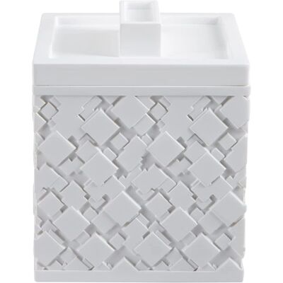 Spirella Agda Aufbewahrungsbox - Baumwolle, Polystyrol, 9x9x11cm Spirella Agda Aufbewahrungsbox - Baumwolle, Polystyrol, 9x9x11cm