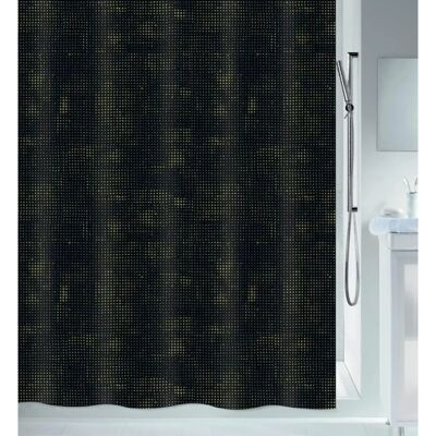 Spirella Schwarze und Goldene Polyester Duschvorhang - Duschvorhang Spirella Schwarze und Goldene Polyester Duschvorhang - Duschvorhang