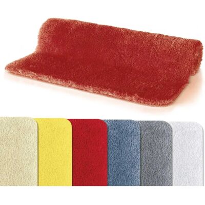 Tapis de bain microfibre Fino Spirella - 70x120cm Rouge - Publicité Tapis de bain microfibre Fino Spirella - 70x120cm Rouge - Publicité
