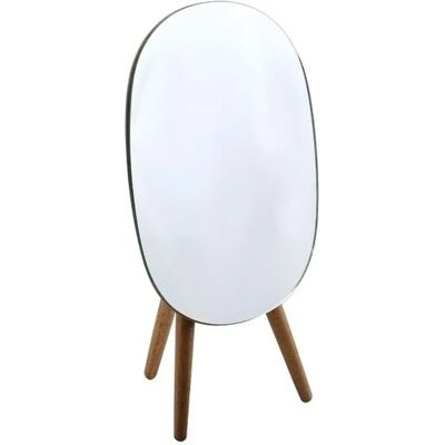 Miroir oval en bois Spirella - Accessoire salle de bain ou chambre Miroir oval en bois Spirella - Accessoire salle de bain ou chambre