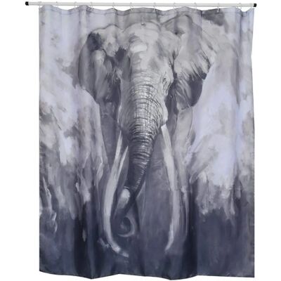 Spirella Elephant Polyester Shower Curtain - Shower Curtain Spirella Elephant Polyester Shower Curtain - Shower Curtain
