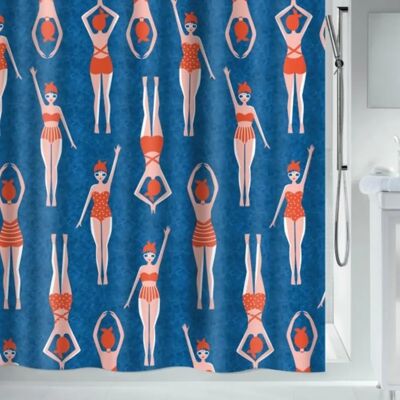 Spirella Blå Duschgardin - 120x200cm Badrumsaccessoar Spirella Blå Duschgardin - 120x200cm Badrumsaccessoar