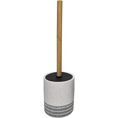 Spirella - Yuma - Wit-Zwart - Toilettenborstelhouder Spirella - Yuma - Wit-Zwart - Toilettenborstelhouder