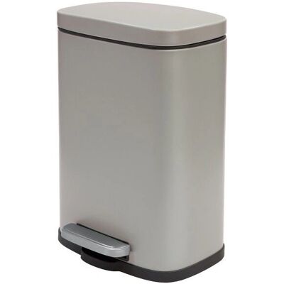 Spirella Akira Waste Container - 30L Steel Rectangular Taupe Spirella Akira Waste Container - 30L Steel Rectangular Taupe