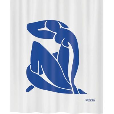 Spirella - THALIA - Azul Real - 180x200cm - Cortina de ducha Spirella - THALIA - Azul Real - 180x200cm - Cortina de ducha