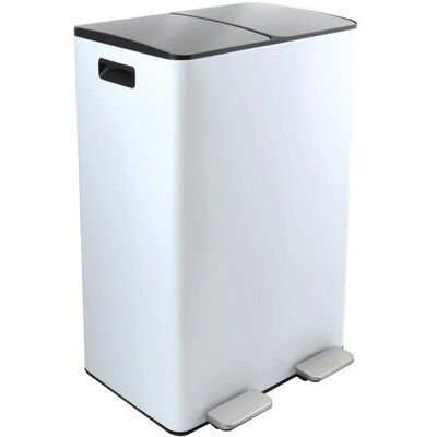 MSV Waste Container - Rectangular Steel White - Waste Container MSV Waste Container - Rectangular Steel White - Waste Container